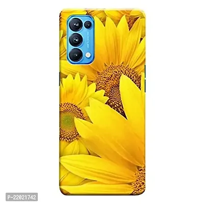 Dugvio? Printed Designer Hard Back Case Cover for Oppo Reno 5 Pro/Oppo Reno 5 Pro (5G) (Sun Flowers)-thumb0