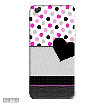 Dugvio? Poly Carbonate Back Cover Case for Oppo A37 - Love Heart Pattern-thumb0