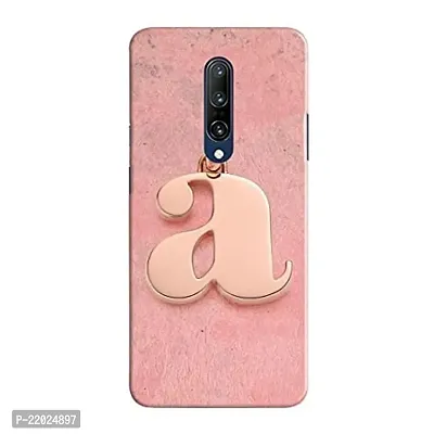 Dugvio? Printed Designer Hard Back Case Cover for OnePlus 7 Pro (A Name Alphabet)