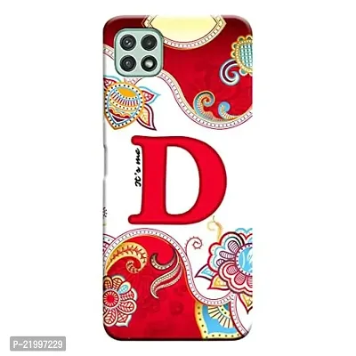 Dugvio? Printed Designer Matt Finish Hard Back Cover Case for Samsung Galaxy A22 (5G) - Its Me D Alphabet-thumb0