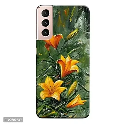 Dugvio? Printed Designer Matt Finish Hard Back Cover Case for Samsung Galaxy S21 (5G) - Water Flower-thumb0