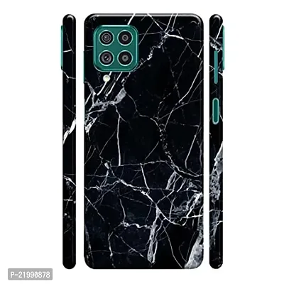 Dugvio? Printed Designer Hard Back Case Cover for Samsung Galaxy F62 / Samsung F62 (Black Marble)