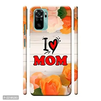 Dugvio? Printed Hard Back Cover Case for Xiaomi Redmi Note 10 / Redmi Note 10S - I Love mom Best mom-thumb0