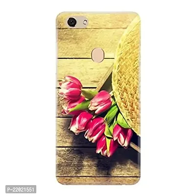 Dugvio? Printed Designer Hard Back Case Cover for Oppo F7 (Flowers with Wooden)