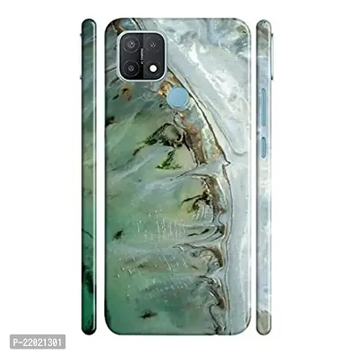 Dugvio? Printed Designer Hard Back Case Cover for Oppo A15 / Oppo A15S (Marble Sky)
