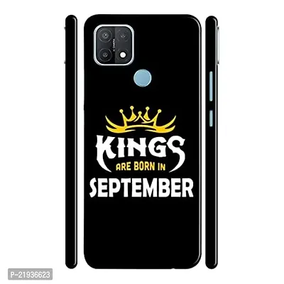 Dugvio? Polycarbonate Printed Hard Back Case Cover for Oppo A15 / Oppo A15S (Kings are Born in September)