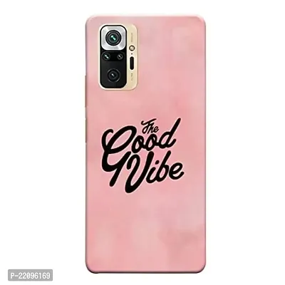 Dugvio? Printed Hard Back Case Cover for Xiaomi Redmi Note 10 Pro Max/Redmi Note 10 Pro (Good Vibes Only Quotes)-thumb0