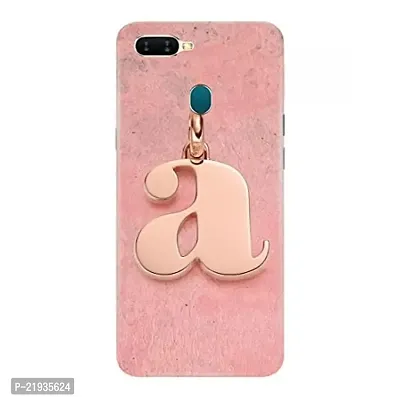 Dugvio? Polycarbonate Printed Hard Back Case Cover for Oppo A7 / Oppo A12 / Oppo A5S (A Name Alphabet)