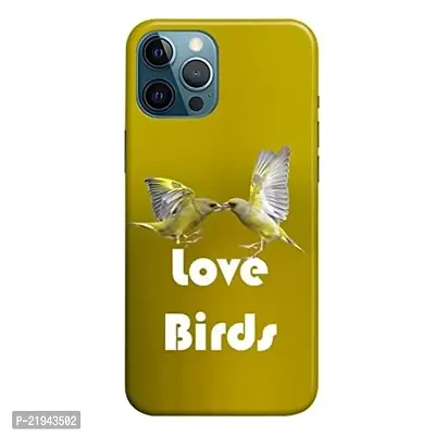 Dugvio? Polycarbonate Printed Hard Back Case Cover for iPhone 12 Pro Max (Love Birds)