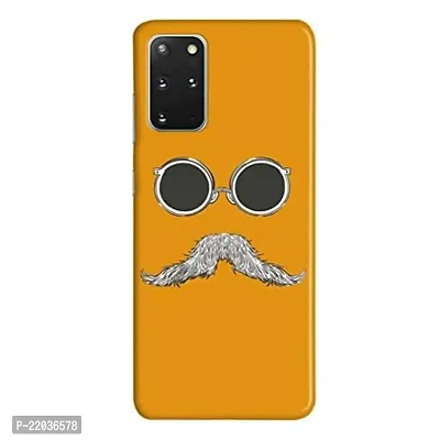Dugvio? Printed Designer Matt Finish Hard Back Case Cover for Samsung Galaxy S20 Plus/Samsung S20 Plus (Goggles with Mustache)-thumb0