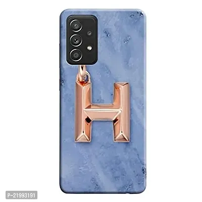 Dugvio? Printed Designer Hard Back Case Cover for Samsung Galaxy A52 / Samsung A52 (H Name Alphabet)-thumb0