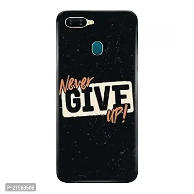 Dugvio? Poly Carbonate Back Cover Case for Oppo A7 / Oppo A12 / Oppo A5S - Never Give up Motivation Quotes-thumb0