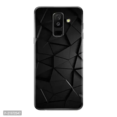 Dugvio? Printed Designer Back Case Cover for Samsung Galaxy A6 Plus/Samsung A6 Plus (2018) (Black Texture)