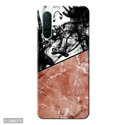 Dugvio? Printed Designer Matt Finish Hard Back Cover Case for OnePlus Nord CE - Smoke Effect with Marble
