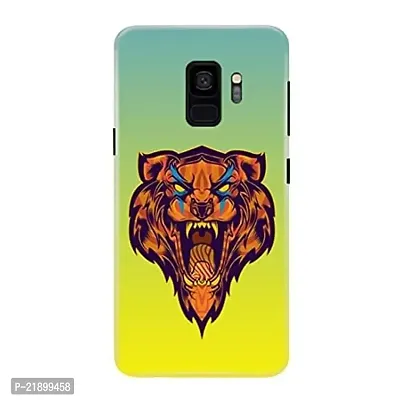 Dugvio? Polycarbonate Printed Colorful Tiger Face Designer Hard Back Case Cover for Samsung Galaxy S9 / Samsung S9 / G960F (Multicolor)