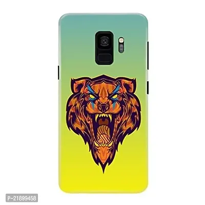 Dugvio? Polycarbonate Printed Colorful Tiger Face Designer Hard Back Case Cover for Samsung Galaxy S9 / Samsung S9 / G960F (Multicolor)-thumb0