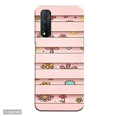 Dugvio? Printed Designer Back Cover Case for Realme Narzo 30 (4G) / Realme 7 / Realme Narzo 20 Pro - Floral Pattern Border-thumb0