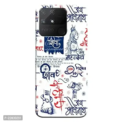 Dugvio? Printed Lord Shiva Mantra, Shankara, Shiv Designer Hard Back Case Cover for Realme Narzo 50A (Multicolor)