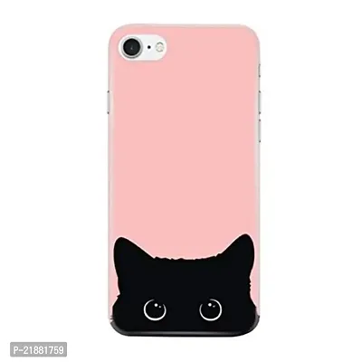 Dugvio Polycarbonate Printed Colorful Black Cat, Sweet Cat Designer Hard Back Case Cover for Apple iPhone 7 / iPhone 7 (Multicolor)