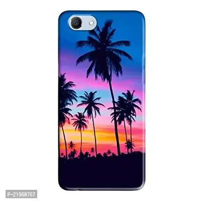 Dugvio? Poly Carbonate Back Cover Case for Oppo Realme 1 - Coconut Tree Nature