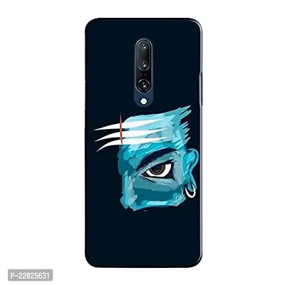 Dugvio? Printed Designer Hard Back Case Cover for OnePlus 7 Pro (Angry Lord Shiva)