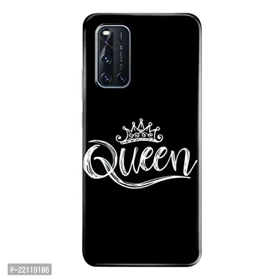 Dugvio? Printed Hard Back Case Cover Compatible for Vivo V19 - Queen Girly Queen (Multicolor)