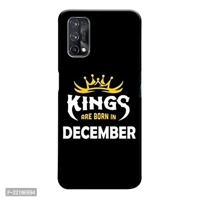 Dugvio? Printed Hard Back Cover Case for Realme Q2 Pro - Kings are Born in December