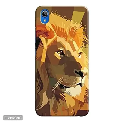 Dugvio? Polycarbonate Printed Hard Back Case Cover for Vivo Y91i (Lion face Art)