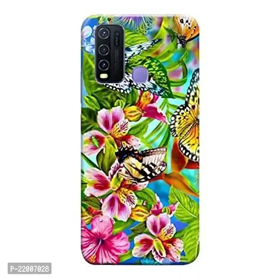 Dugvio? Printed Designer Hard Back Case Cover for Vivo Y50 (Butterfly Painting)