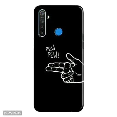 Dugvio? Printed Designer Matt Finish Hard Back Cover Case for Realme 5S / Realme 5 / Realme 5i - Pew Pew