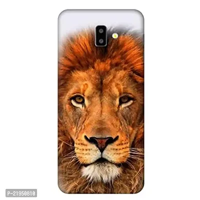Dugvio? Polycarbonate Printed Hard Back Case Cover for Samsung Galaxy J6 / Samsung On6 / J600G/DS (Lion Face)