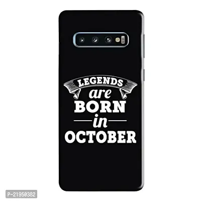 Dugvio? Polycarbonate Printed Hard Back Case Cover for Samsung Galaxy S10 / Samsung S10 (Legends are Born in October)