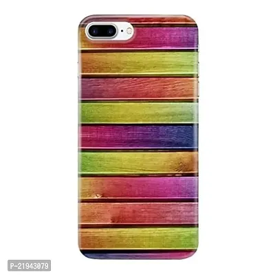 Dugvio? Polycarbonate Printed Hard Back Case Cover for iPhone 8 Plus (Colorful Wooden)