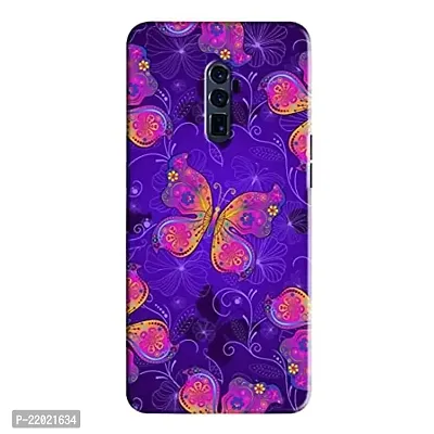 Dugvio? Printed Designer Hard Back Case Cover for Oppo Reno X (Purple Butterfly)-thumb0