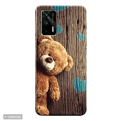 Dugvio? Printed Hard Back Case Cover for Realme Q3 Pro (5G) (Wooden Love Theme)-thumb0