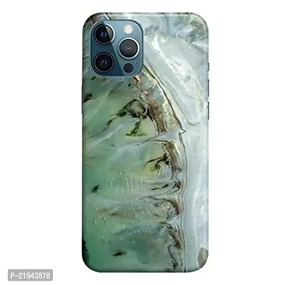 Dugvio? Polycarbonate Printed Hard Back Case Cover for iPhone 12 Pro Max (Marble Sky)-thumb0