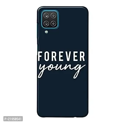 Dugvio? Polycarbonate Printed Hard Back Case Cover for Samsung Galaxy A22 5G / Samsung A22 (Forever Young Motivation Quotes)