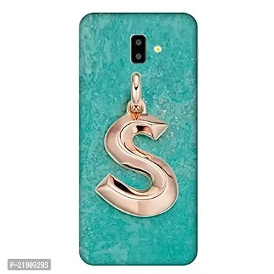 Dugvio? Polycarbonate Printed Hard Back Case Cover for Samsung Galaxy J6 / Samsung On6 / J600G/DS (S Name Alphabet)