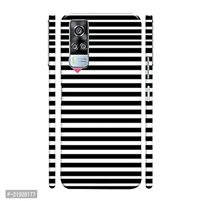 Dugvio? Polycarbonate Printed Hard Back Case Cover for Vivo Y31 (Black Pattern)