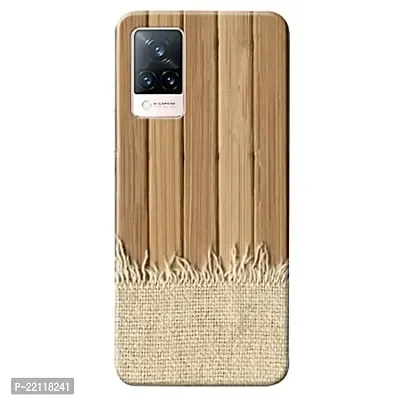 Dugvio? Printed Hard Back Case Cover Compatible for Vivo V21 5G - Wooden Grey (Multicolor)-thumb0