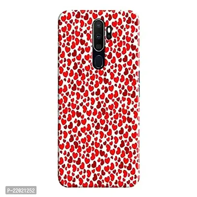 Dugvio? Printed Designer Hard Back Case Cover for Oppo A9 2020 / Oppo A5 2020 (Red Dil Love)