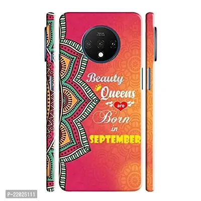 Dugvio? Printed Designer Hard Back Case Cover for OnePlus 7T (Beauty Queens are Born in September)