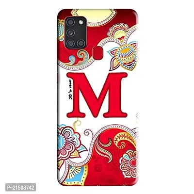 Dugvio? Polycarbonate Printed Hard Back Case Cover for Samsung Galaxy A21S / Samsung A21S (Its Me M Alphabet)