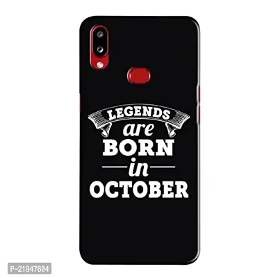 Dugvio? Polycarbonate Printed Hard Back Case Cover for Samsung Galaxy A10S / Samsung A10S / SM-A107F/DS (Legends are Born in October)