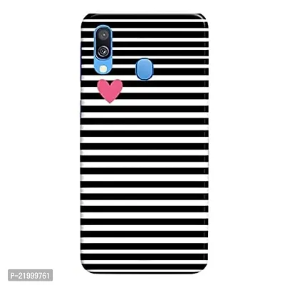 Dugvio? Printed Designer Hard Back Case Cover for Samsung Galaxy A40 / Samsung A40 (Black Pattern)