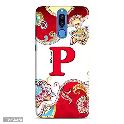 Dugvio? Polycarbonate Printed Hard Back Case Cover for Huawei Honor 9i (Its Me P Alphabet)