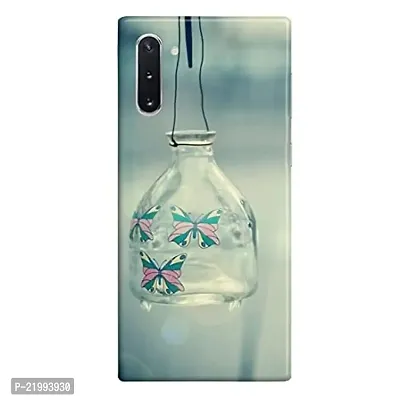 Dugvio? Printed Designer Hard Back Case Cover for Samsung Galaxy Note 10 / Samsung Note 10 (Butterfly in Bottle)