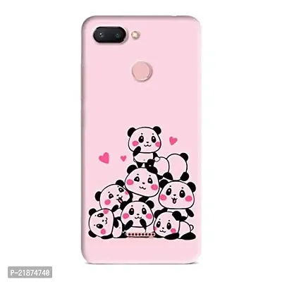Dugvio Printed Colorful Pink Cartoon Bear Designer Back Case Cover for Xiaomi Redmi 6 Pro/Redmi 6 Pro (Multicolor)