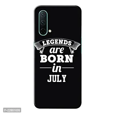 Dugvio? Printed Designer Back Cover Case for OnePlus Nord CE - Legends are Born in July-thumb0