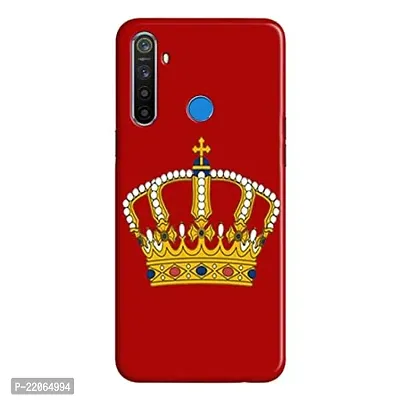 Dugvio? Printed Designer Matt Finish Hard Back Cover Case for Realme 5S / Realme 5 / Realme 5i - King Crown-thumb0